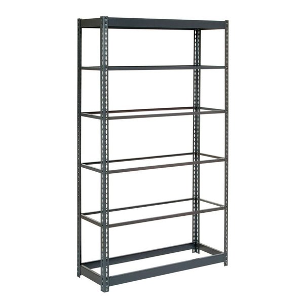 Global Industrial Heavy Duty Shelving 48W x 12D x 84H With 6 Shelves, No Deck, Gray B2297729